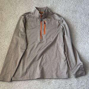 Men's Gray Quarter-Zip Sweatshirt